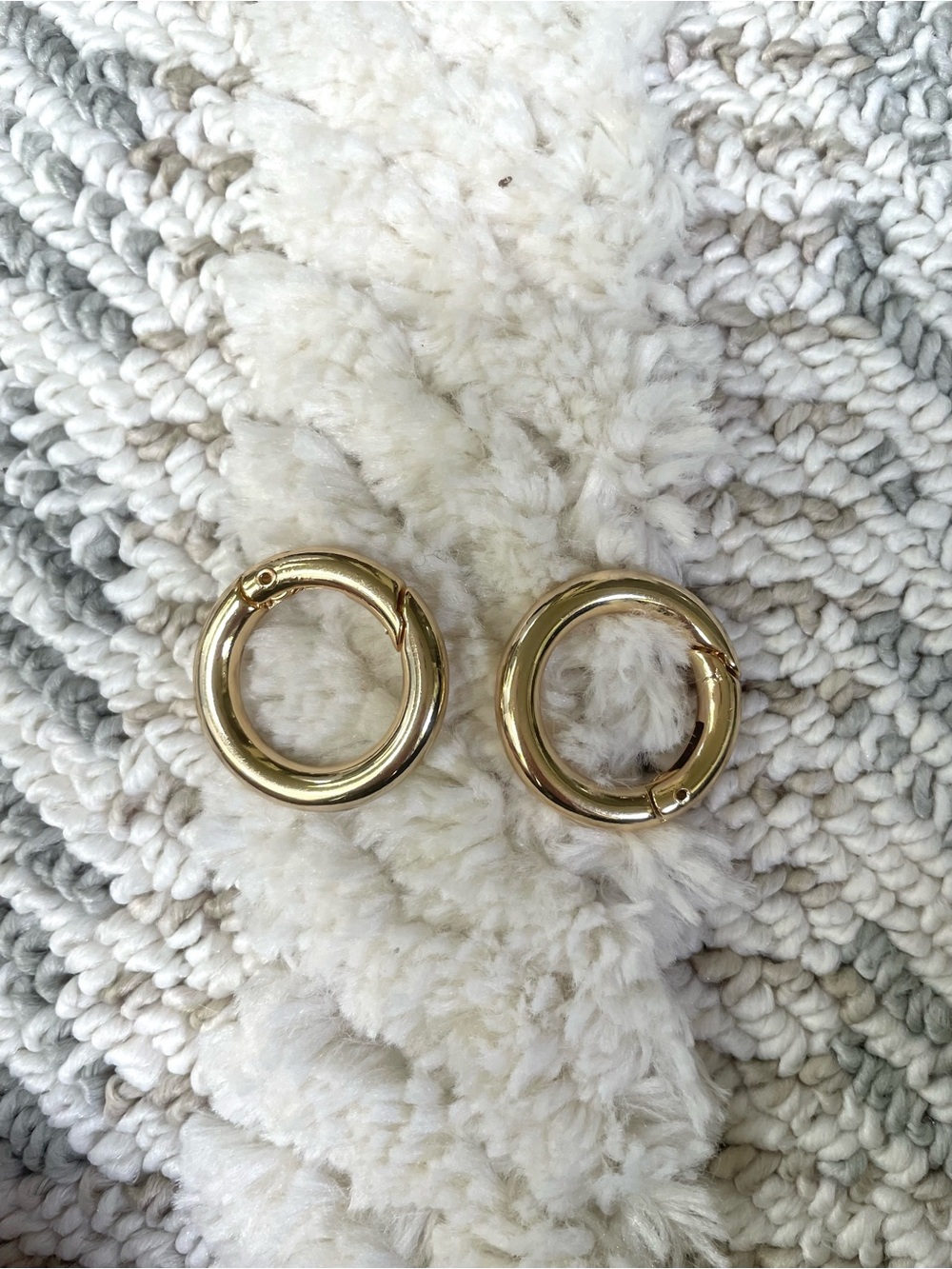 Gold Hoop Earrings - Chunky Round Huggies - Classic Statement Jewelry